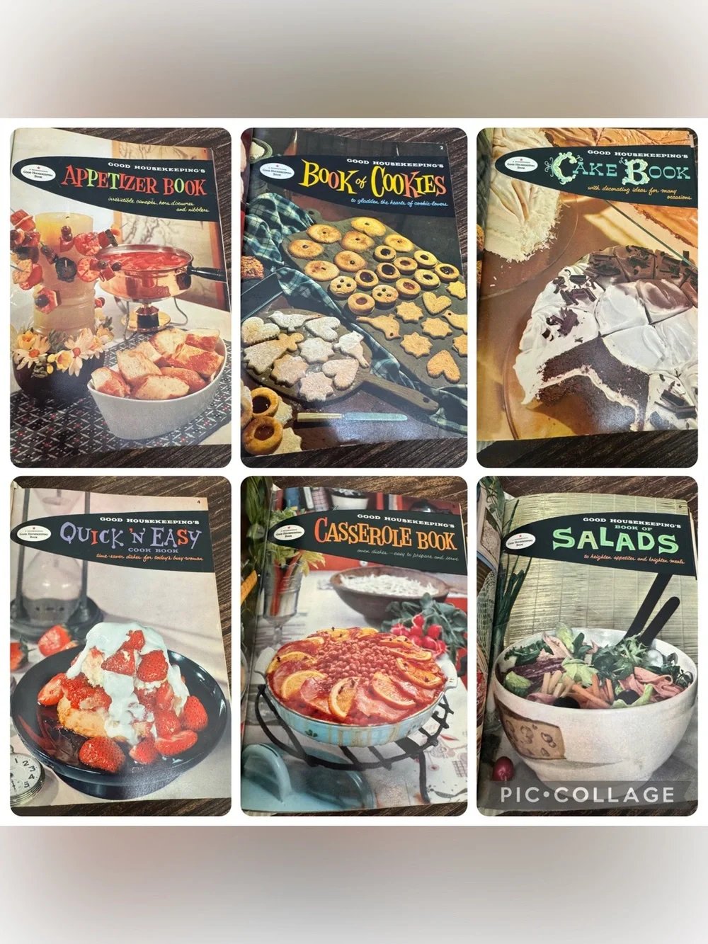 Vintage 1958 Good Housekeeping Binder Book Of Cookbooks 20 Cookbooks In Binder - Picture 8 of 11